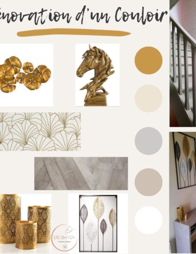 Moodboard Rénovation d'un couloir par votre décoratrice intérieure - Hauts-de-France