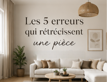 Les 5 erreurs qui rétrécissent une pièce